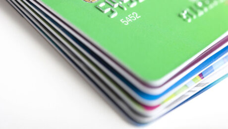 a pile of credit cards