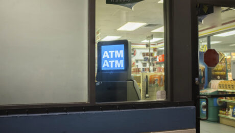 An ATM inside a convenience store